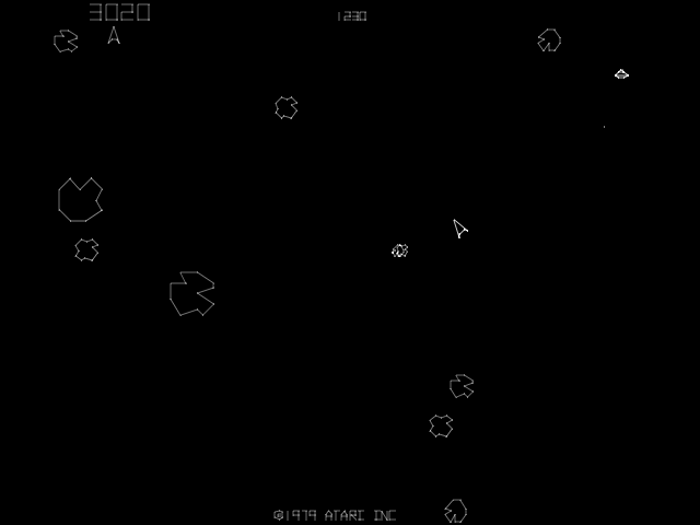 Asteroids (rev 4) Screenshot 1